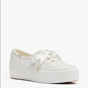 keds x kate spade new york triple glitter sneakers